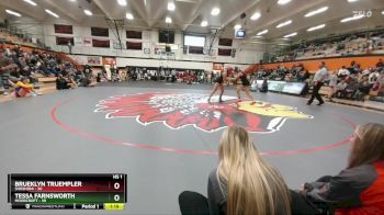 140 lbs Quarterfinal - Brueklyn Truempler, Shoshoni vs Tessa Farnsworth, Moorcroft