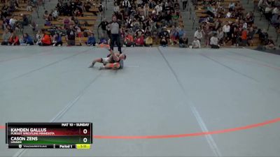 70 lbs Round 2 - Cason Zens, Lennox vs Kamden Gallus, Pursuit Wrestling Minnesota