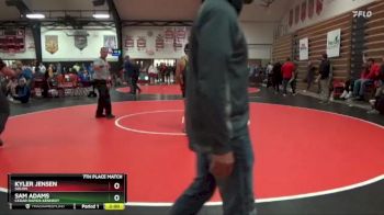 190 lbs 7th Place Match - Kyler Jensen, Solon vs Sam Adams, Cedar Rapids Kennedy