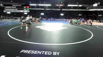 Girls 145 lbs Quarterfinal - Persephone Puz, Vashon Island (Girls) vs Amanda Bailey, Lakes (Girls)