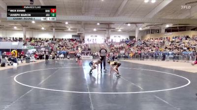 AA 106 lbs Champ. Round 1 - Nick Evans, Science Hill High School vs Joseph Marcin, Arlington High School