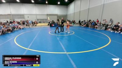 132 lbs Round 1 (6 Team) - Abigail Plemons, Georgia vs Sian Rogers, Indiana