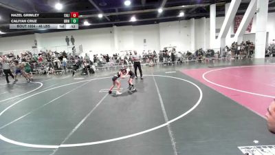 46 lbs Quarterfinal - Hazel Grimley, California Grapplers vs Caliyah Cruz, Grindhouse WC