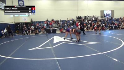 124 lbs Cons. Round 5 - Malia Welch, Southern Oregon University vs Jasmina Immaeva, Missouri Valley