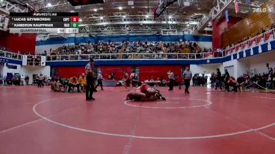 285 lbs Quarterfinal - Kameron Kauffman, Warsaw vs Lucas Szymborski, Crown Point