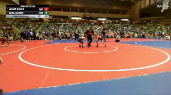 52 lbs Quarterfinal - Ezra Jaynes, Fayetteville Wild Hog Wrestling vs Wyatt Poole, Springdale Elite Wrestling Club