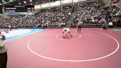 4A 175 lbs Cons. Round 1 - Cy Nelson, Mt Crest vs Koen White, Mt Crest
