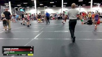 72 lbs Round 5 (8 Team) - Jaxon Holtz, POWA vs Dominik Coleman, Team Shutt