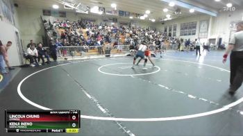 138 lbs Cons. Round 5 - Lincoln Chung, Cypress vs Kenji Ineno, Santa Monica