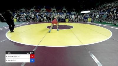 142 lbs Round Of 64 - Kyla Lisherness, MT vs Ava Angelo, MI