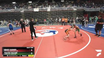 77 lbs Cons. Round 5 - Tristen McCabe, Lander USA Wrestling vs Grady Hughes, Worland Wrestling Club