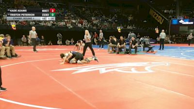 132 Class 2 lbs Champ. Round 1 - Triston Peterson, Ste. Genevieve vs Kade Adams, Monett