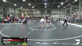 160 lbs Cons. Round 1 - Zane Shaw, Lawrence Elite vs Kadin Dibbini, Manhattan