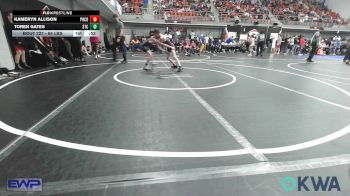 84 lbs 3rd Place - Kameryn Allison, Pocola Youth Wrestling vs Toren Gates, Sallisaw Takedown Club