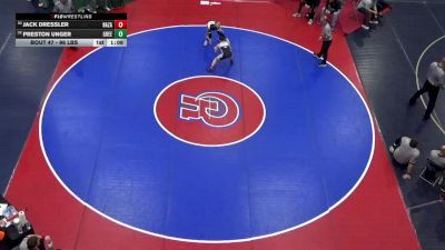 96 lbs Round Of 64 - Jack Dressler, Nazareth vs Preston Unger, Greenville