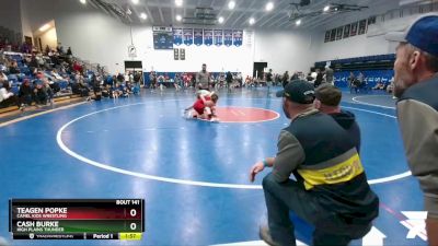 117-135 lbs Round 3 - Teagen Popke, Camel Kids Wrestling vs Cash Burke, High Plains Thunder