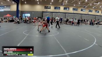 115 lbs Round 4 (8 Team) - Mateo Heredia, Daniel Cormier WA vs Sam Jones, Crossroads Wrestling