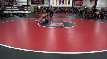 157 lbs Quarterfinal - Carson Kidwell, Solon vs Carver Goehring, Van Buren County