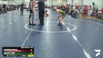 109 lbs Quarterfinal - Bryant Wing, Pine River Youth WC vs Cameron Brock, Harper Creek Youth Wrestling