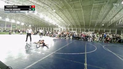 100 lbs Cons. Round 2 - Adalynn Gerrard, Evanston Elite Wrestling vs Hadlei Seale, Ridgeline Riverhawks