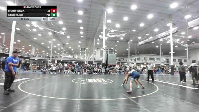 140 lbs Semifinal - Brady Deck, LAW - HSC vs Kane Kline, Parabellum Wrestling Academy- HSC