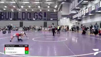 83-90 lbs Champ. Round 1 - Carson Underwood, Red Cobra vs Mason Barnard, RHYNO ACADEMY Of WRESTLING