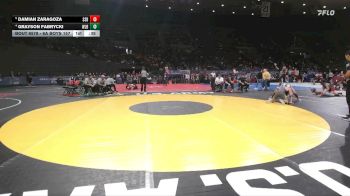 6A Boys 157 lbs Cons. Semi - Damian Zaragoza, South Salem Boys vs Grayson Fabrycki, West Linn Boys