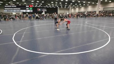 126 lbs Cons. Rd Of 32 - Jackson Ward, Berryhill High School Wrestling vs Sebastian Serrano, Mustang Wrestling Club