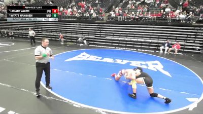 5A 175 lbs Semifinal - Wyatt Hanssen, Wasatch vs Lisiate Valeti, Springville