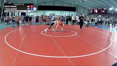 126 lbs Cons. Round 4 - Brody Weimer, Contenders Wrestling Academy vs Isaac Brown, Burnett Trained Wrestling