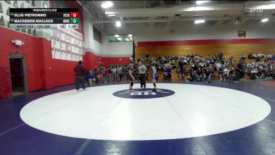 126 lbs 3rd Place - Ellis Pietroniro, Plymouth vs Mackenzie Macleod, Oyster River