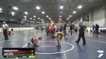 100 lbs Cons. Round 2 - Mason Villegas, Downriver WC vs Kori Rickli, Gobles Youth WC