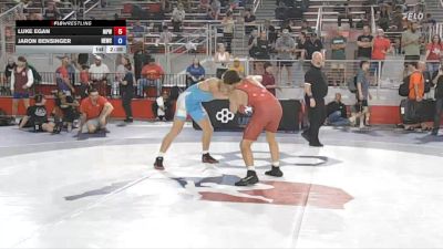 150 lbs Cons. Round 4 - Luke Egan, Michigan Premier WC vs Jaron Bensinger, Northern Exposure Wrestling Club