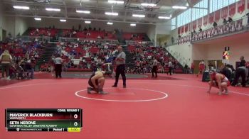 215 lbs Cons. Round 1 - Seth Nerone, Cuyahoga Valley Christian Academy vs Maverick Blackburn, Wadsworth