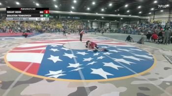 125 lbs Champ. Round 1 - Grant Hehr, Mandan Wrestling Club vs Braxton Tonkovich, Lockwood Wrestling Club