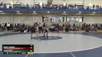 125 lbs Cons. Round 4 - Riley Parker, Washington And Lee University vs Ryan Kelly, Delaware Valley University