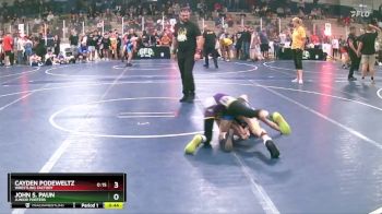 90 lbs Champ. Round 1 - Cayden Podeweltz, Wrestling Factory vs John S. Paun, Junior Porters