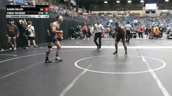 149 lbs Champ. Round 3 - Kasen Miller, Central Oklahoma vs Owen Younger, Fort Hays Tech Northwest