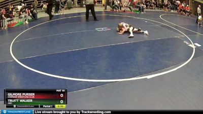 56 lbs Quarterfinal - Gilmore Purser, Charger Wrestling Club vs Truitt Walker, JWC