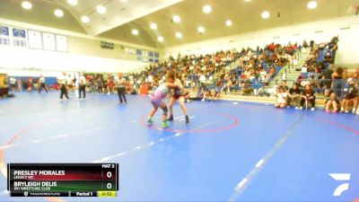 130 lbs Cons. Round 3 - Presley Morales, Legacy WC vs Bryleigh Delis, 951 Wrestling Club