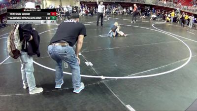 50 lbs Champ. Round 1 - Watson Wood, Central Valley vs Jameson Tesch-Wolkins, Gordon/Rushville Jr. Wrestling