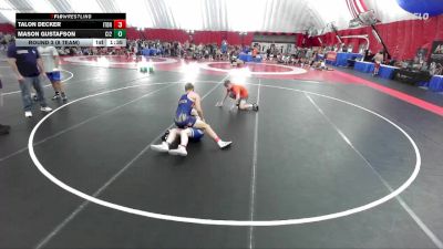 157 lbs Round 3 (8 Team) - Talon Decker, Illinois Top Dawgs Navy vs Mason Gustafson, Cambridge-Isanti White