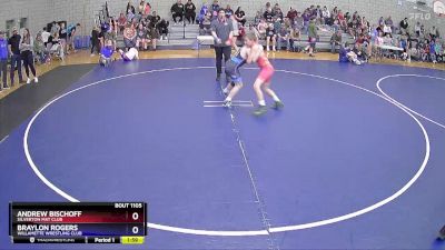 102 lbs 5th Place Match - Andrew Bischoff, Silverton Mat Club vs Braylon Rogers, Willamette Wrestling Club