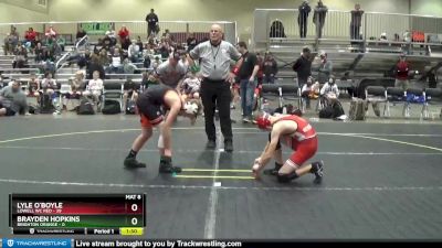 102 lbs Round 2 (4 Team) - Brayden Hopkins, Brighton Orange vs Lyle O`Boyle, Lowell WC Red