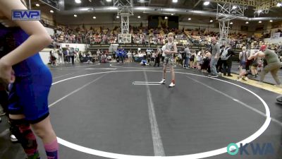 76 lbs Quarterfinal - Tillman Smith, Redskins Wrestling Club vs Ashlynn Clark, Harrah Little League Wrestling