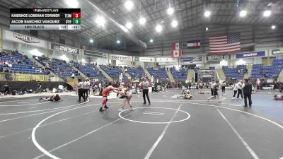 130 lbs 3rd Place - Kaidence Lobehan Cormier, Team Aggression vs Jacob Sanchez Vasquez, Steel City Reloaded WC