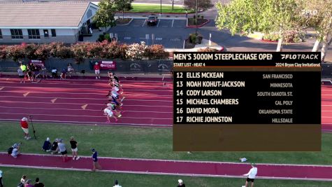 Men's 3k Steeplechase, Heat 4