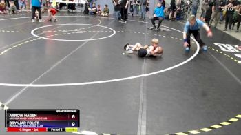 49 lbs Quarterfinal - Brynjar Foust, Mid Valley Wrestling Club vs Arrow Hagen, Anchor Kings Wrestling Club