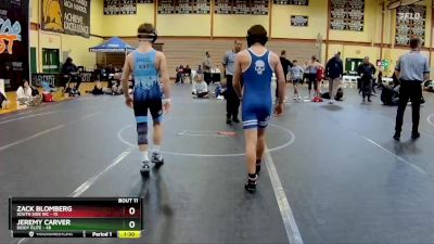 110 lbs Round 3 (10 Team) - Jeremy Carver, Diddy Elite vs Zack Blomberg, South Side WC