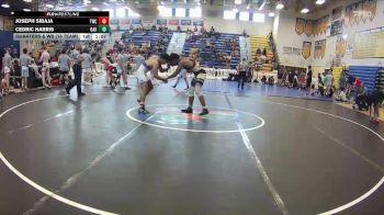 165 lbs Quarters & Wb (16 Team) - Cedric Harris, Oakleaf WC vs Joseph Sibaja, Talon WC